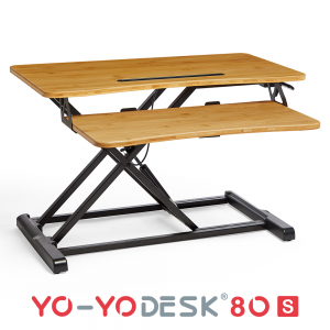 Yo-Yo DESK 80-S [Bamboo] Desk Riser